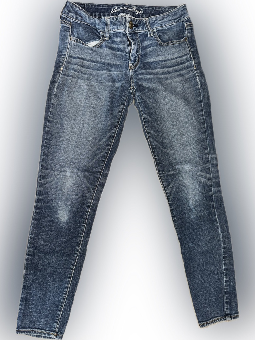 American Eagle Outfitters Women’s Skinny Jeans - Medium Blue Wash